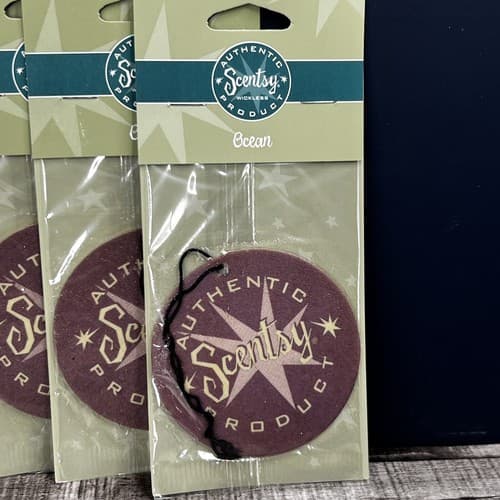 Scentsy Scent Circle Ocean Hanging Car Air Freshener NIP 5 Pack - Thumbnail 2