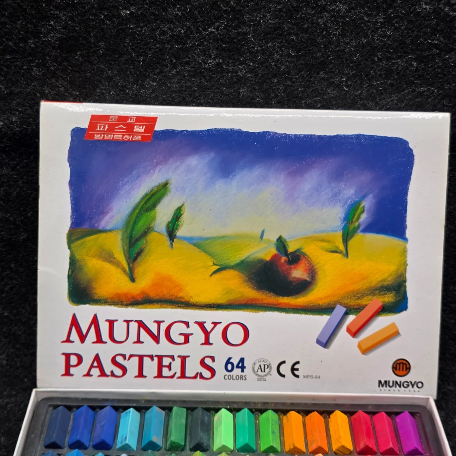 Mungyo Pastel Soft Drawing Art Set 64 Colors Set Square Chalk Made in Korea - Thumbnail 5