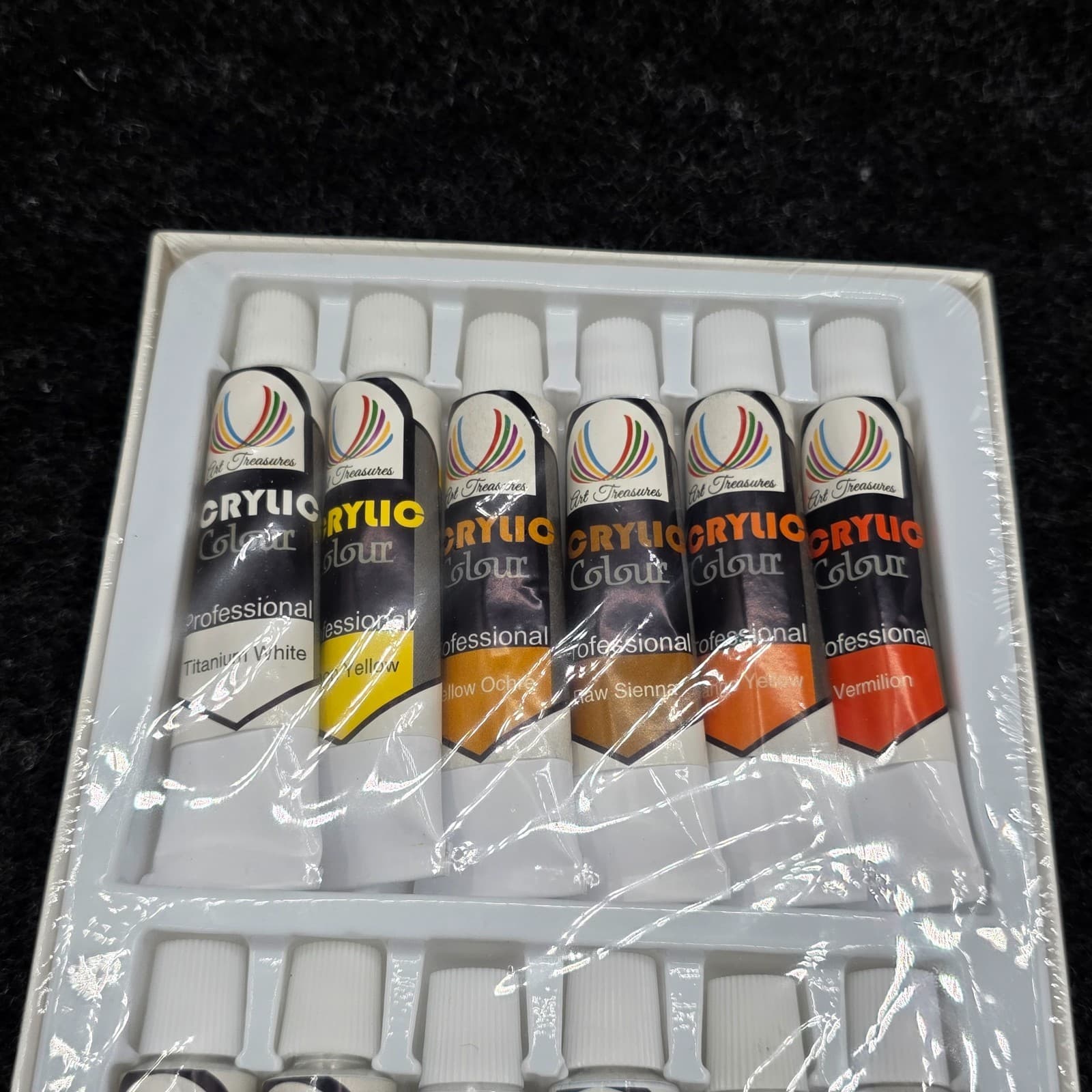 NEW ART TREASURES ACRYLIC PAINT 18 PAINT TUBES - Thumbnail 4