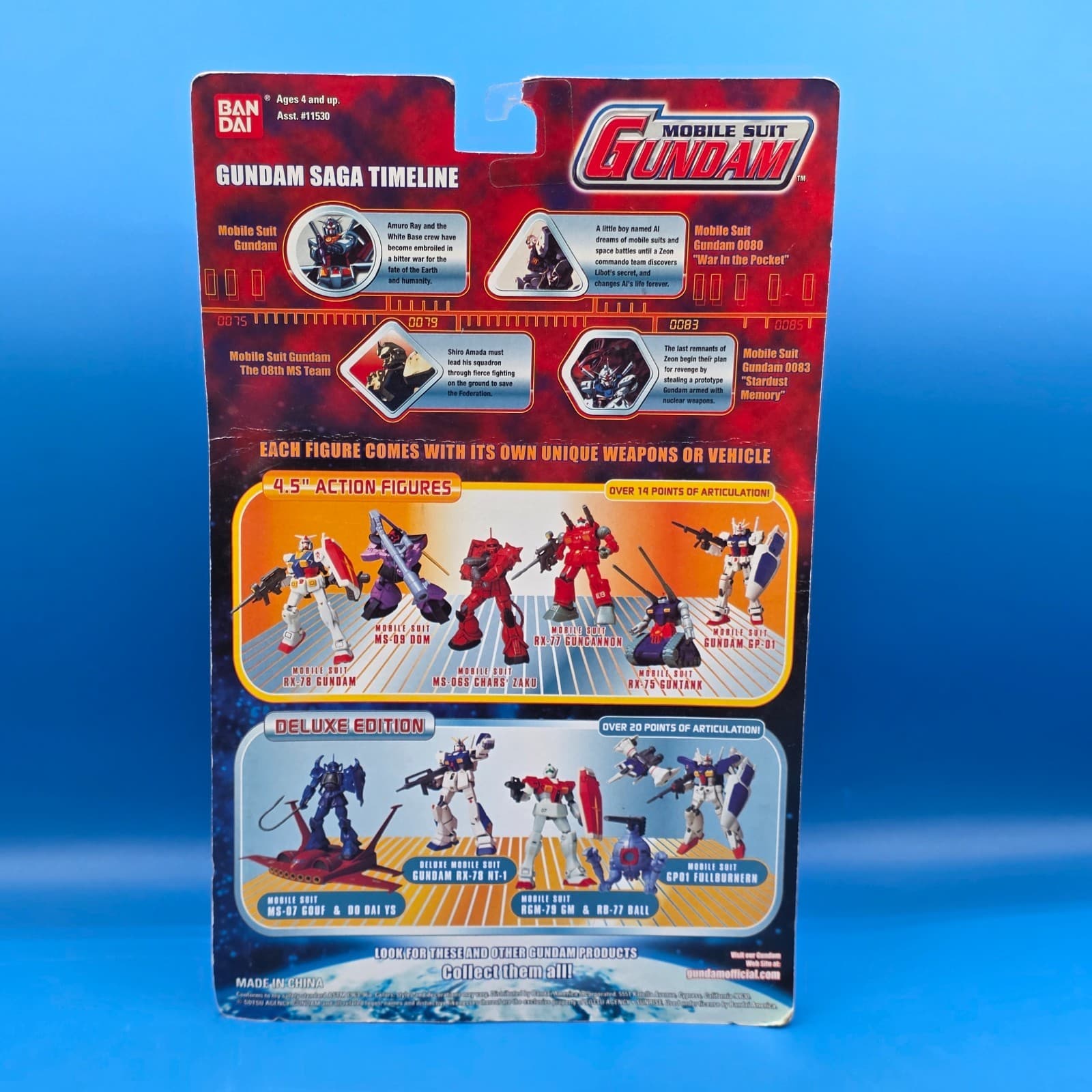 *OPEN* 2001 Bandai Mobile Suit Gundam GP-01 0083 Action Figure Stardust Memory - Thumbnail 5