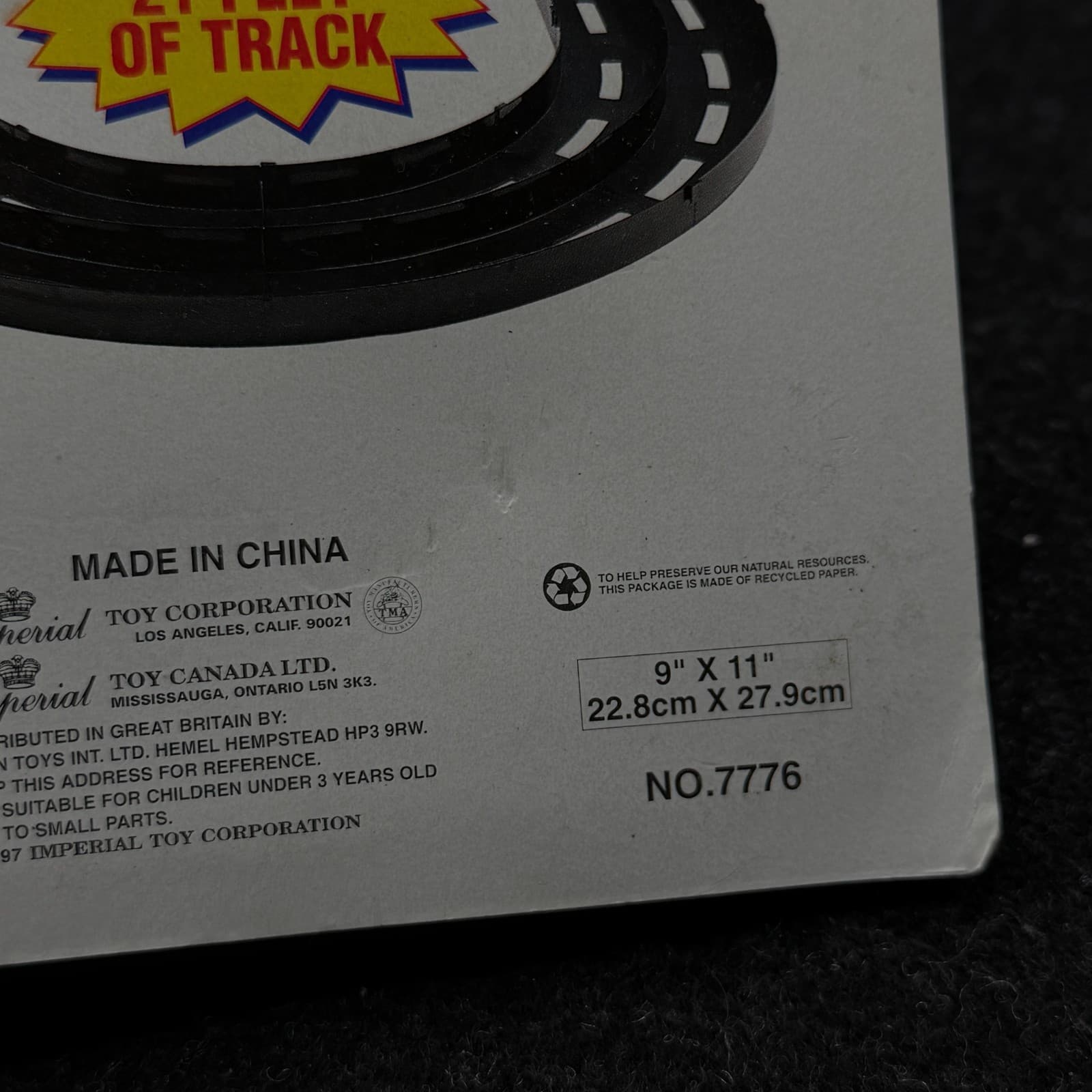 Vintage 1997 Imperial Ford Racing Team Micro Stock Car Transporter - Thumbnail 3