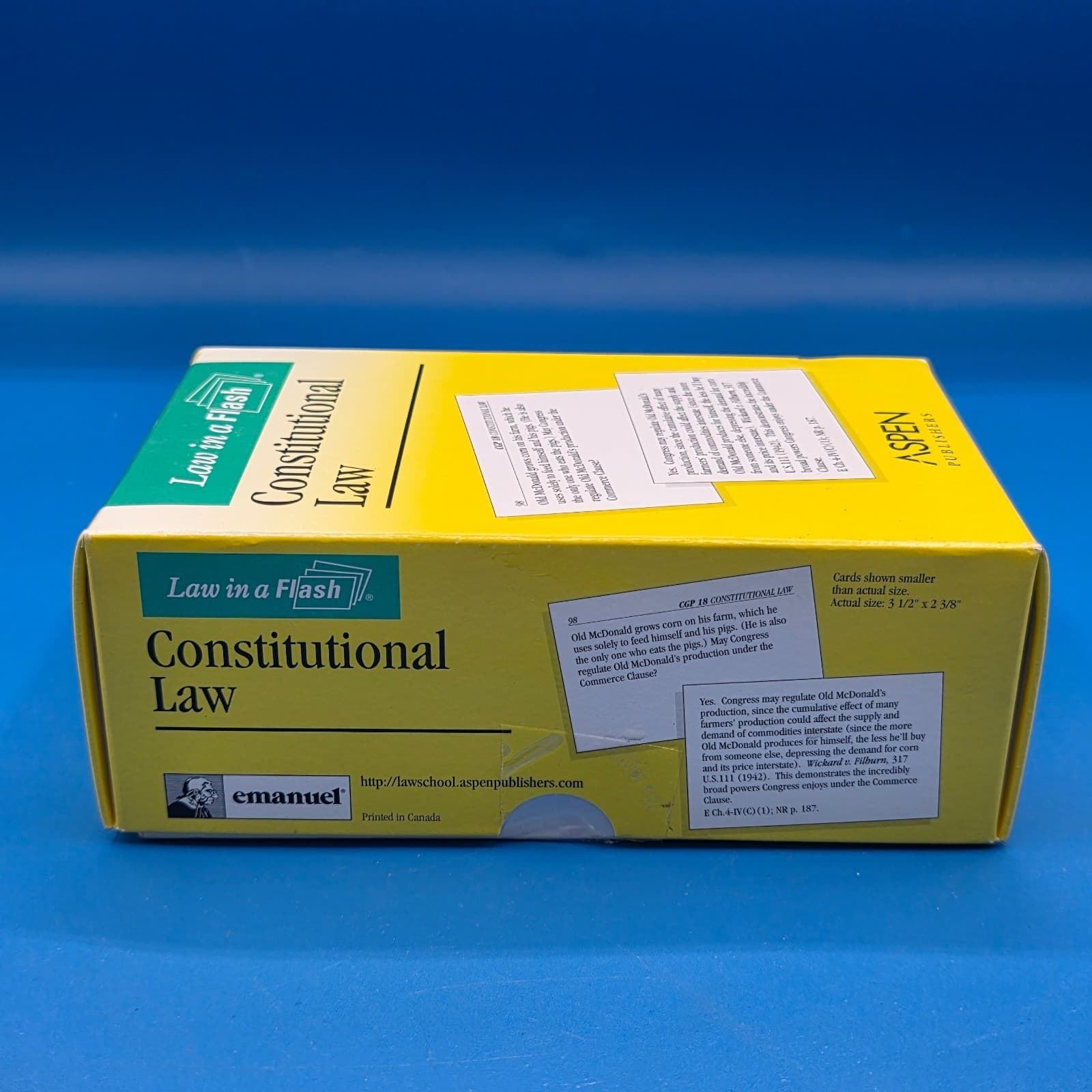 Constitutional Law Law in a Flash - Cards 2003 by Steven Emanuel - Thumbnail 5