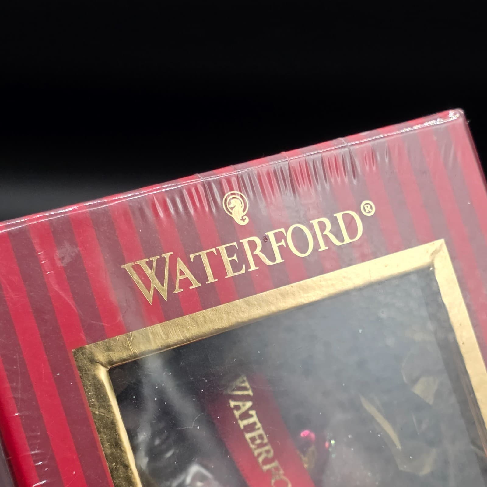 NEW Waterford Holiday Heirloom Blown Glass Romance Santa Christmas ornament - Thumbnail 4
