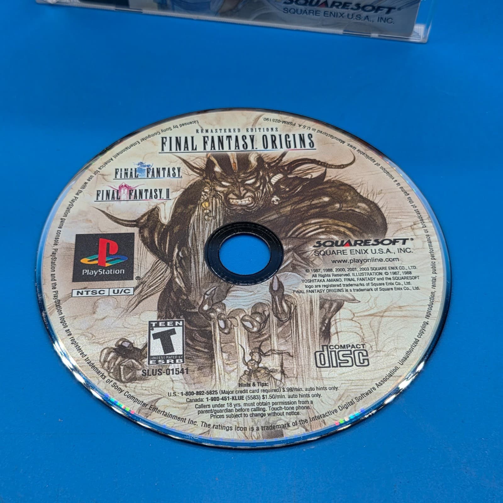Final Fantasy Origins I & II Remastered Editions PS1 PlayStation 1 Complete CIB - Thumbnail 2