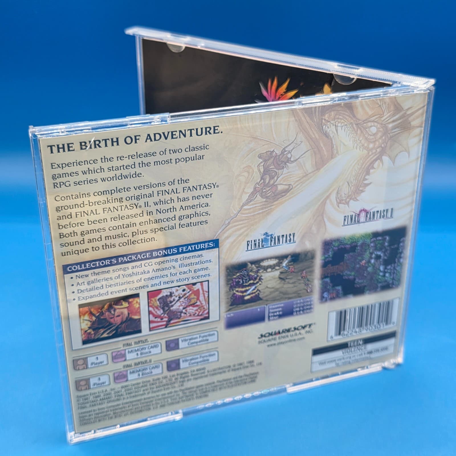 Final Fantasy Origins I & II Remastered Editions PS1 PlayStation 1 Complete CIB - Thumbnail 5