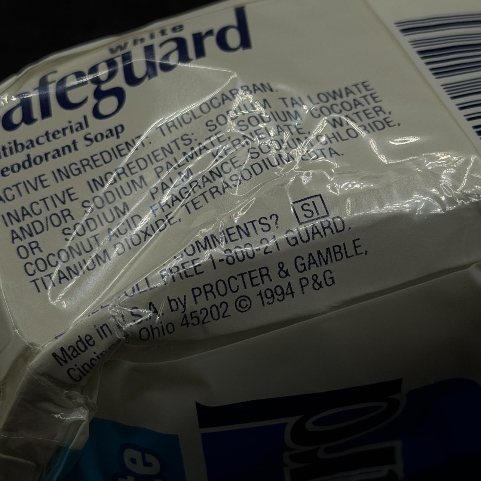 Vintage 1994 Safeguard Soap Beige Antibacterial Deodorant 3 Bar 5oz Each USA NEW - Thumbnail 3