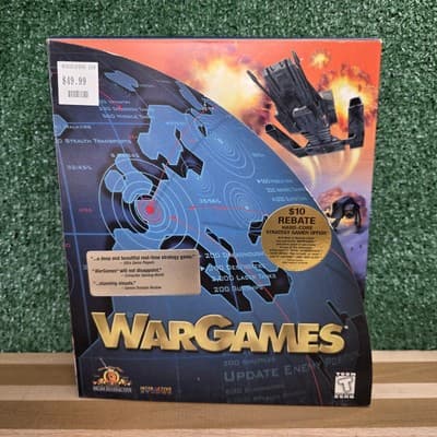 WarGames IBM-PC Big Box CD-ROM Vintage Rare - Thumbnail 2