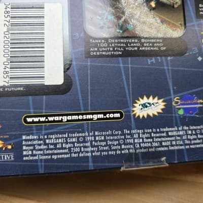 WarGames IBM-PC Big Box CD-ROM Vintage Rare - Thumbnail 5