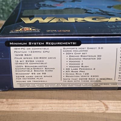 WarGames IBM-PC Big Box CD-ROM Vintage Rare - Thumbnail 7