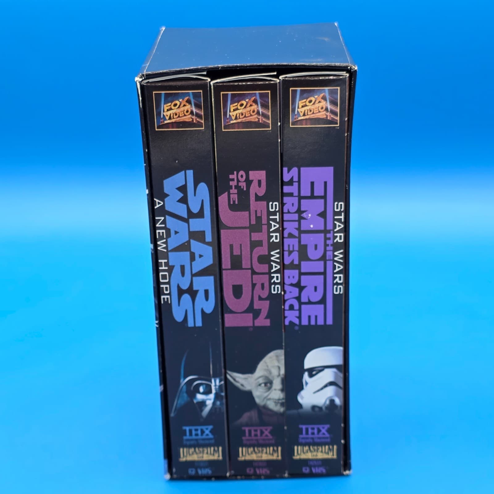 The STAR WARS Trilogy VHS Boxset. George Lucas, Harrison Ford, Mark Hamill - Thumbnail 3