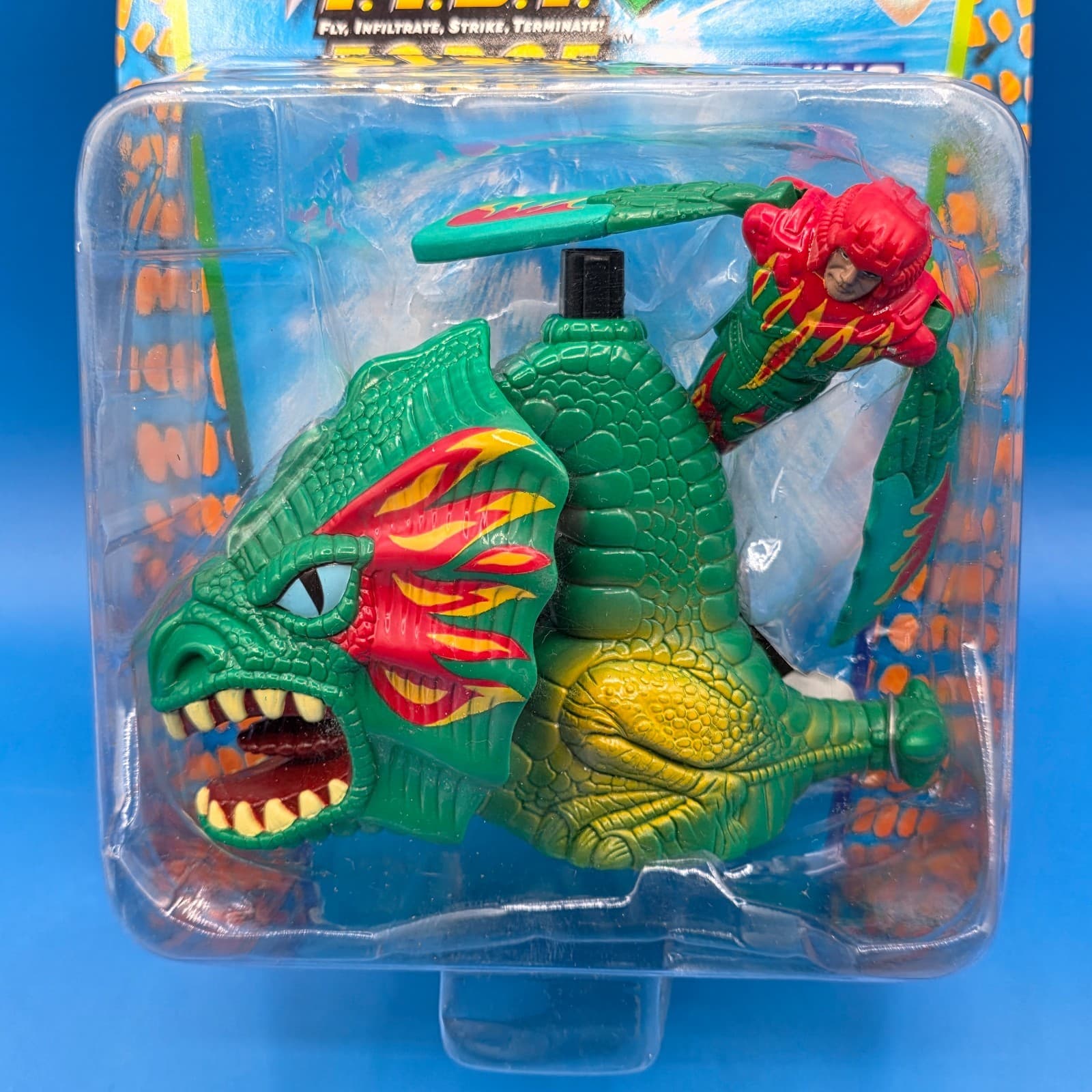 Dragon Flyz FIST Force ZINGWING Figure Shooter 1995 GALOOB unused Rare MOC - Thumbnail 2