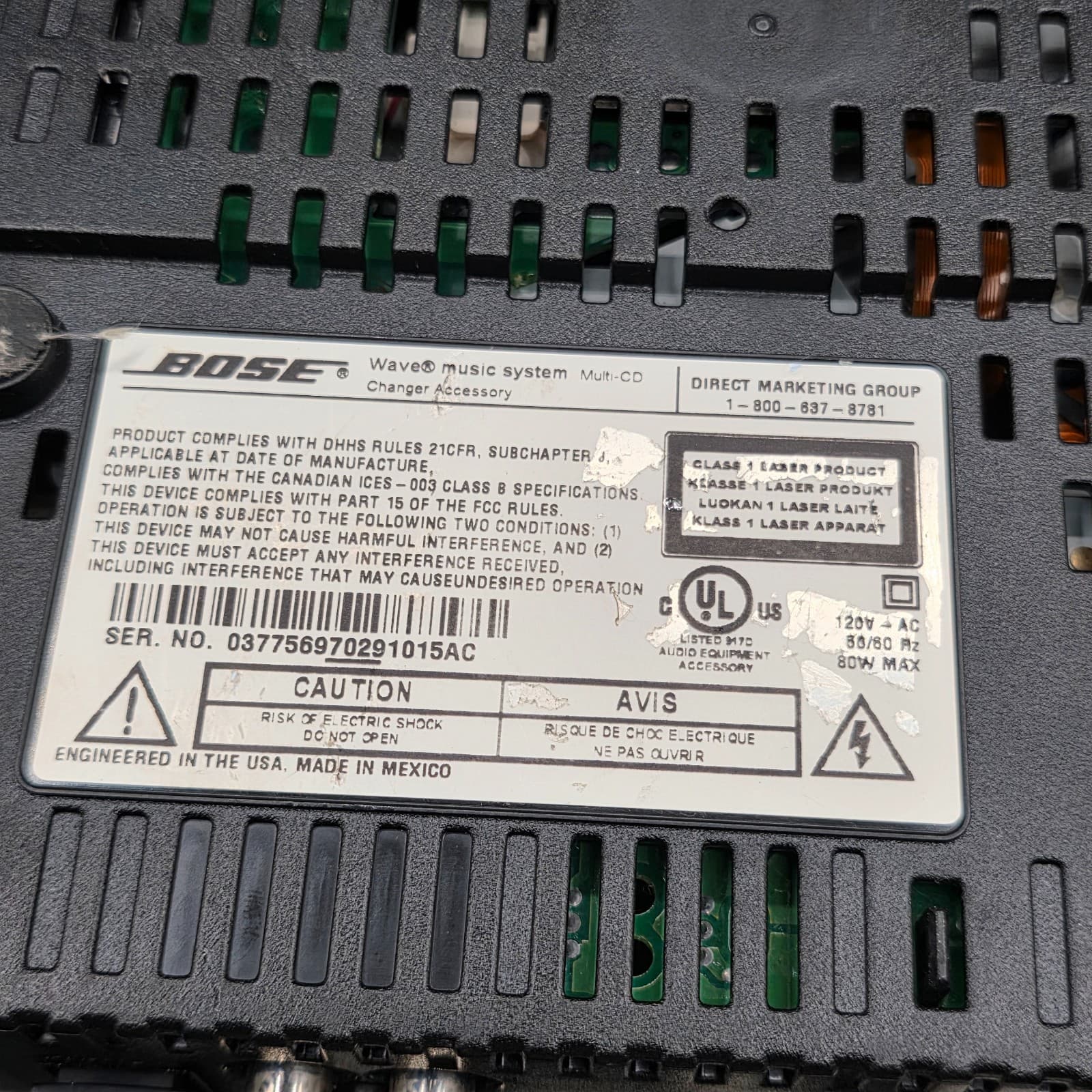 FOR PARTS OR REPAIR Bose Wave Music System 3-disc Multi-CD Changer - Thumbnail 9
