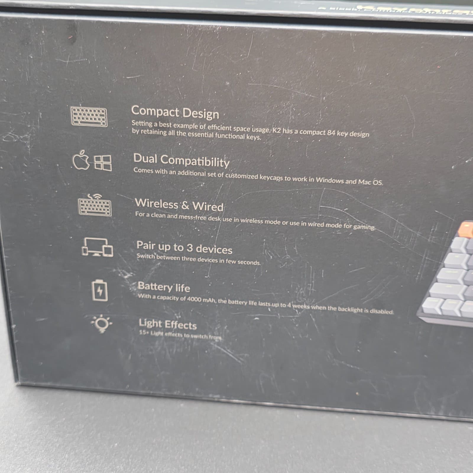 Keychron K2 75% Layout 84 Keys Hot-swappable Bluetooth Wireless/USB - Thumbnail 13