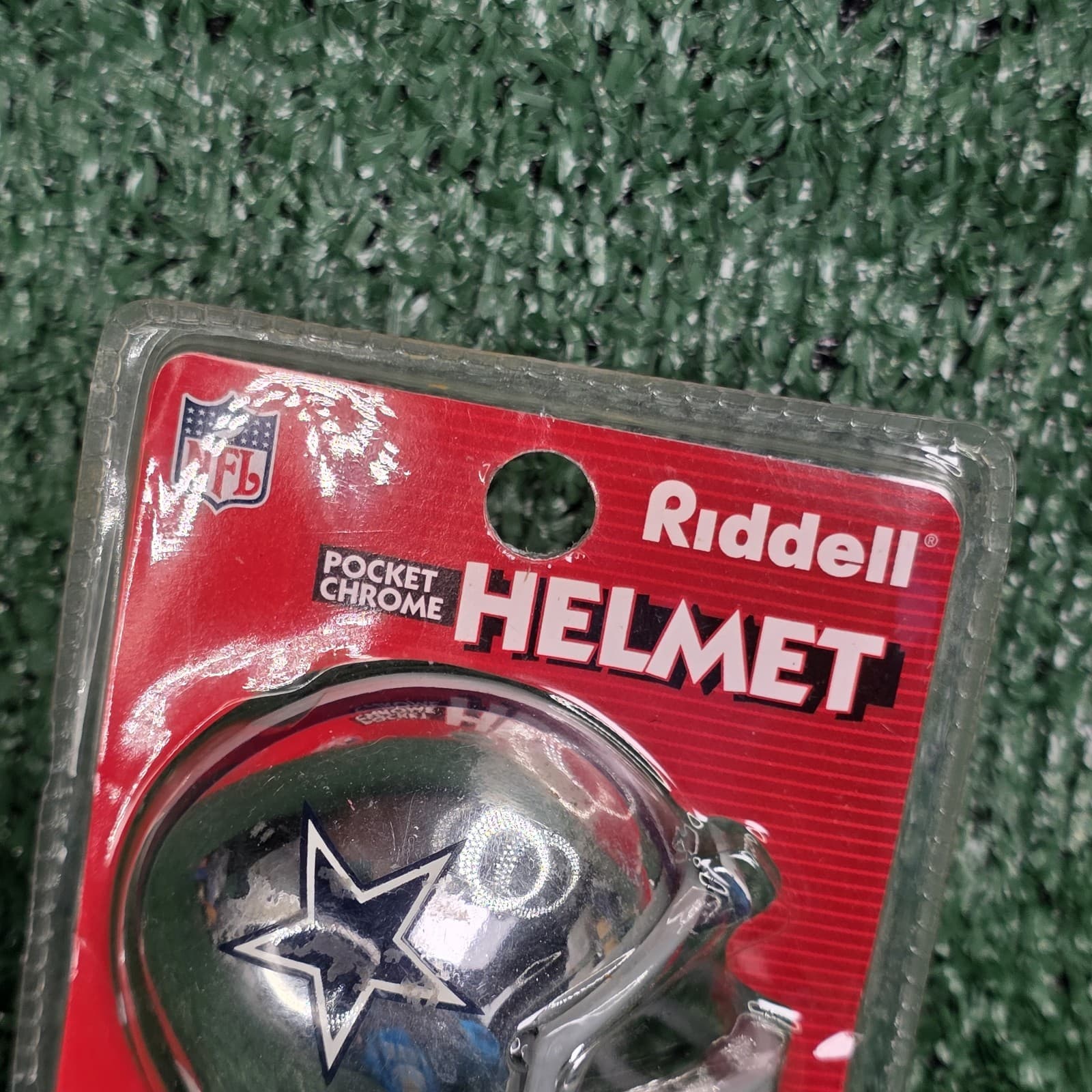 Dallas Cowboys Riddell Mini Helmet Pocket Chrome NFL Football New Sealed - Thumbnail 2