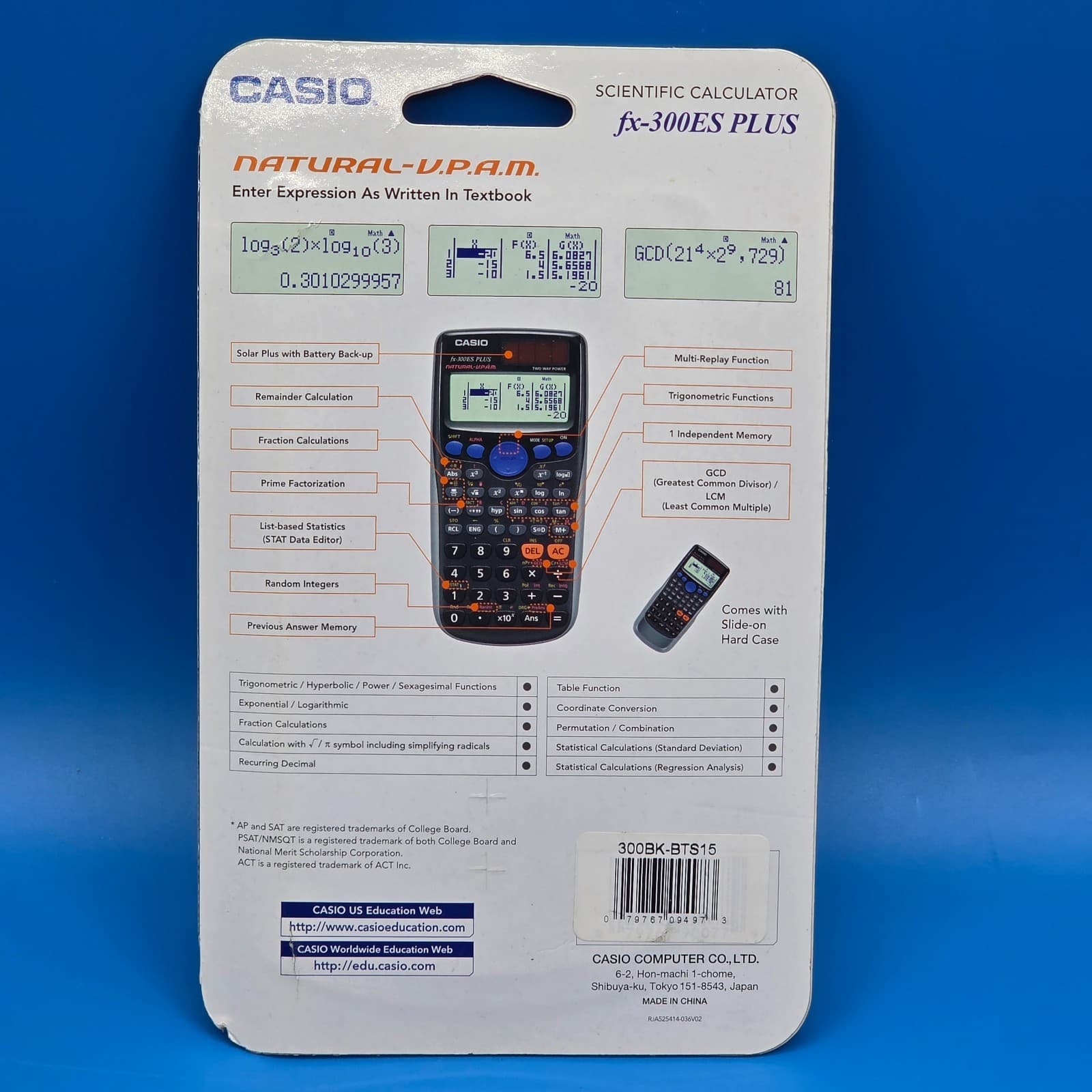 Casio FX 300 ES Plus Scientific Calculator 2nd Edition New in Box - Thumbnail 5
