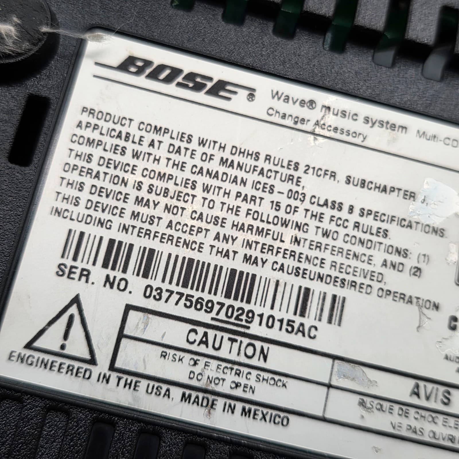 FOR PARTS OR REPAIR Bose Wave Music System 3-disc Multi-CD Changer - Thumbnail 10