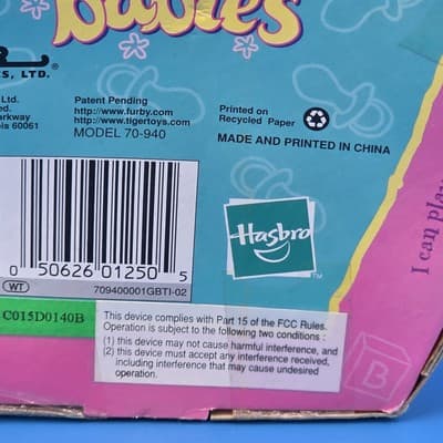 Vintage 1999 Tiger Furby Babies Purple Blue 70-940 BLUE CHANGE NEW - Thumbnail 11