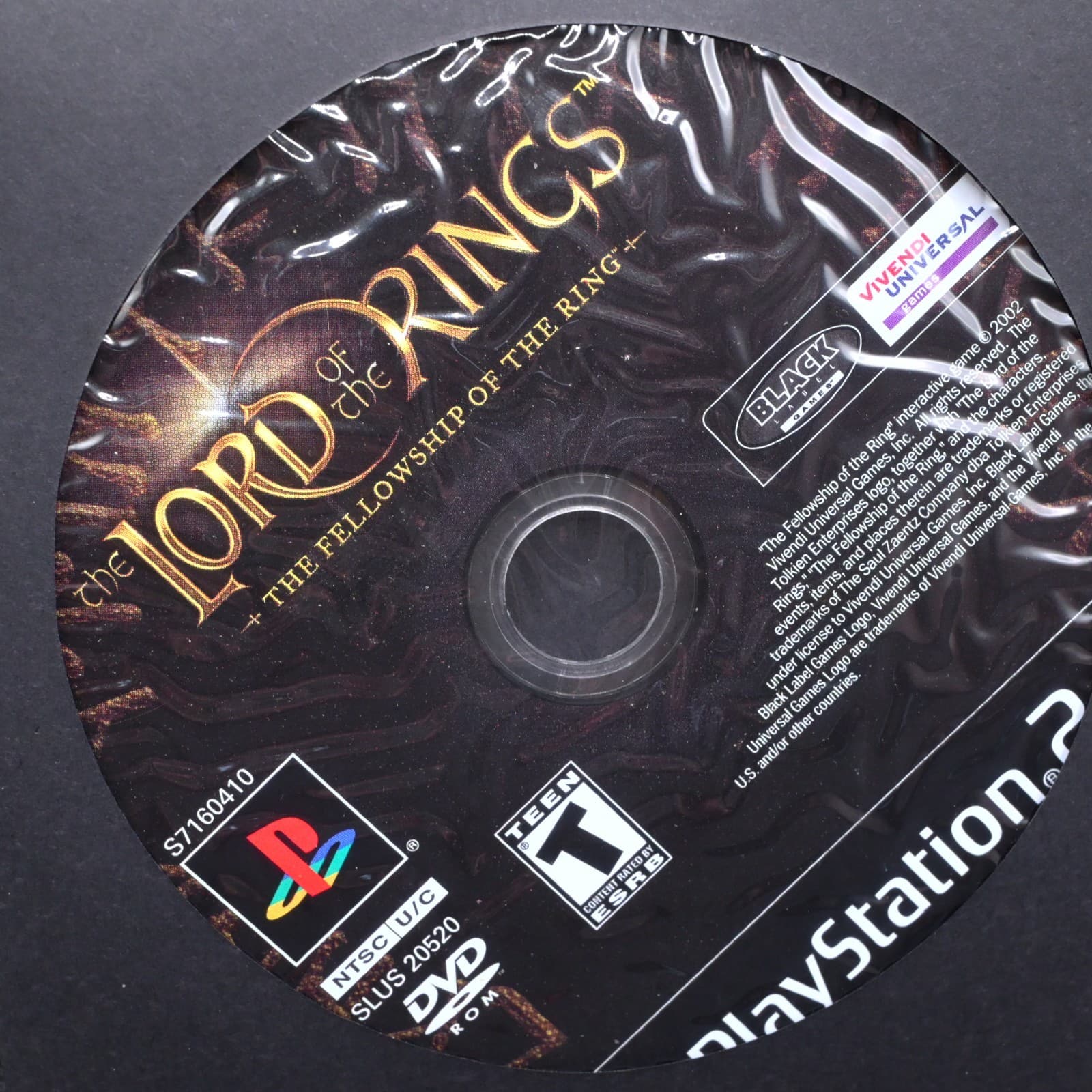 Lord of the Rings The Fellowship of the Ring Playstation 2 ps2 Disc Only - Thumbnail 2