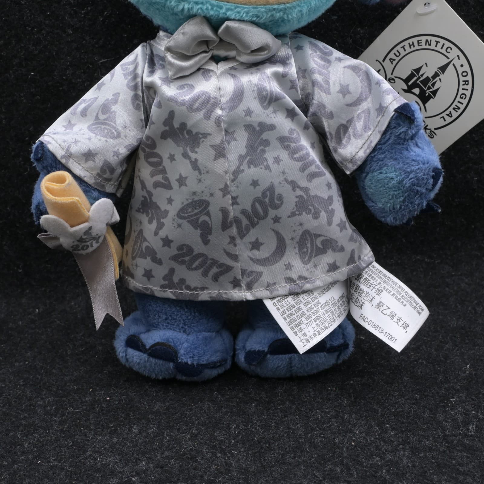 NWT Disney Parks Stitch Graduation Gown & Diploma 12" Plush Stuffed Collec - Thumbnail 3