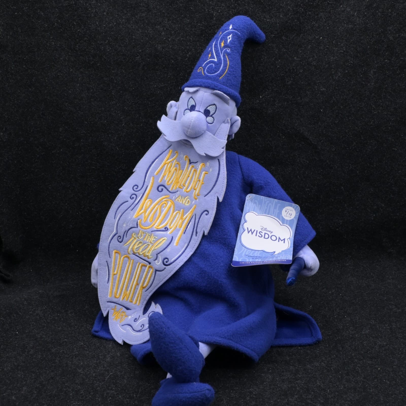 Disney Wisdom Merlin Plush Doll Sword In Stone Limited Release NEW WITH TAGS!! - Thumbnail 3