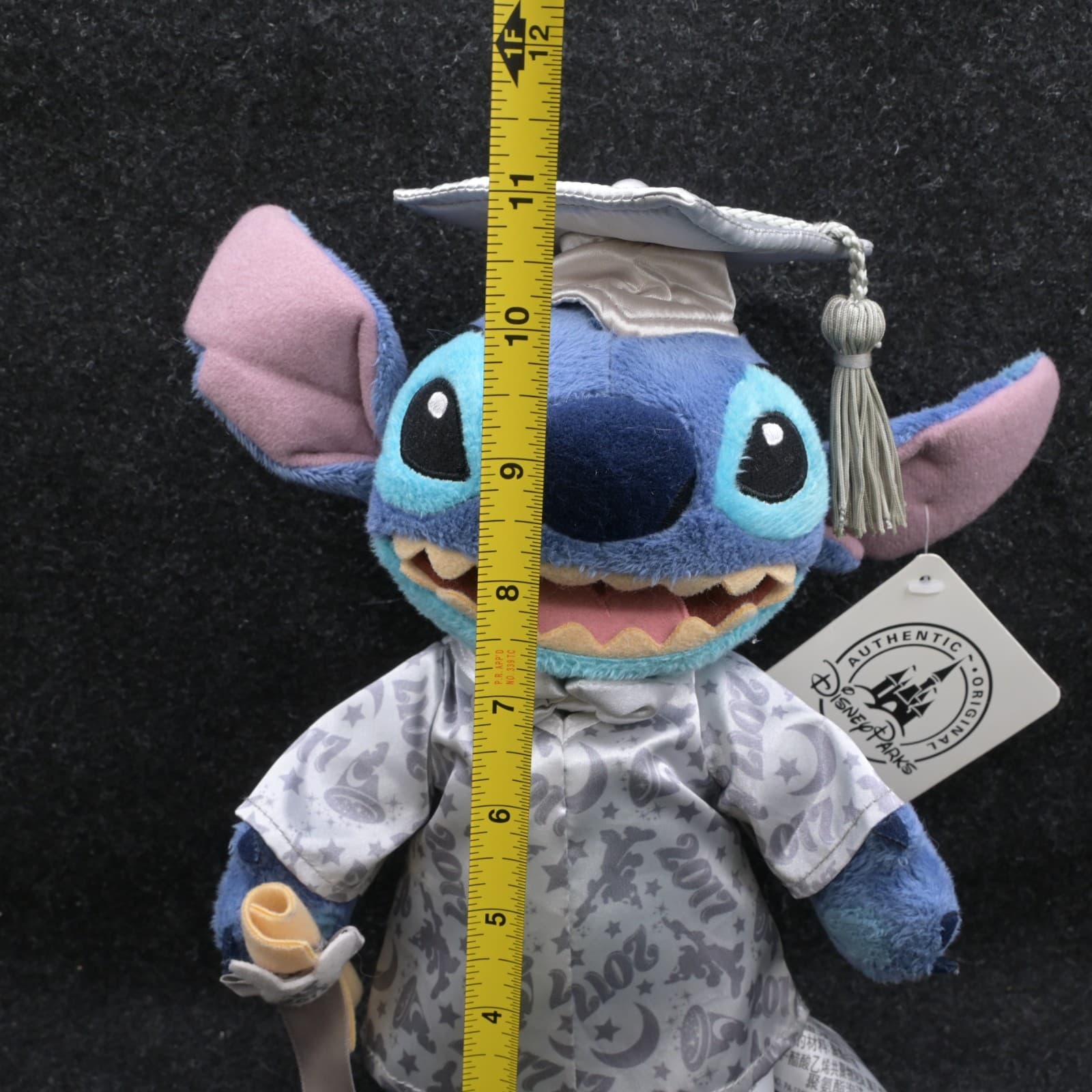 NWT Disney Parks Stitch Graduation Gown & Diploma 12" Plush Stuffed Collec - Thumbnail 9