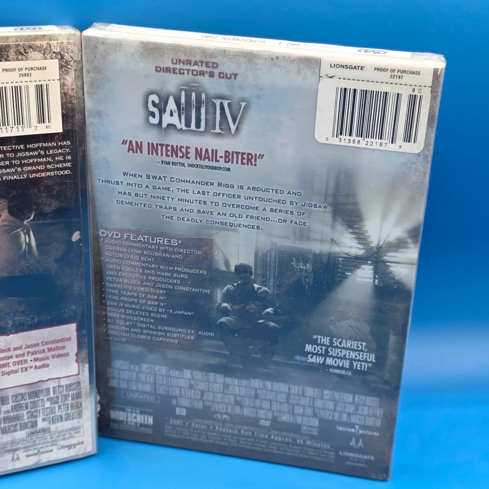 Saw VI & IV (DVD, 2009) New Widescreen Unrated Director's Cut - Thumbnail 3