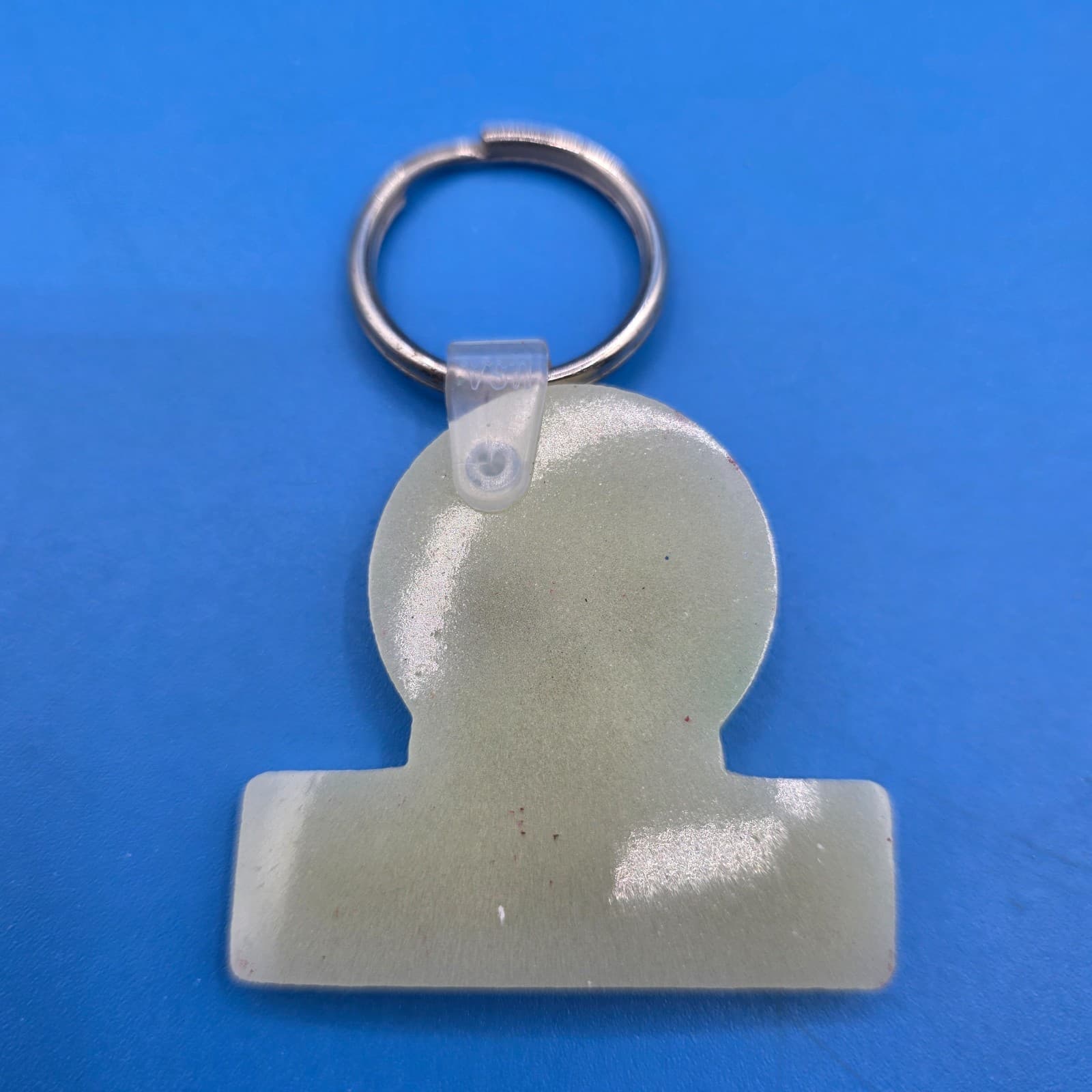 Vintage Budweiser Advertising Keychain Beer Key Fob Sign Glow in Dark Skull - Thumbnail 5