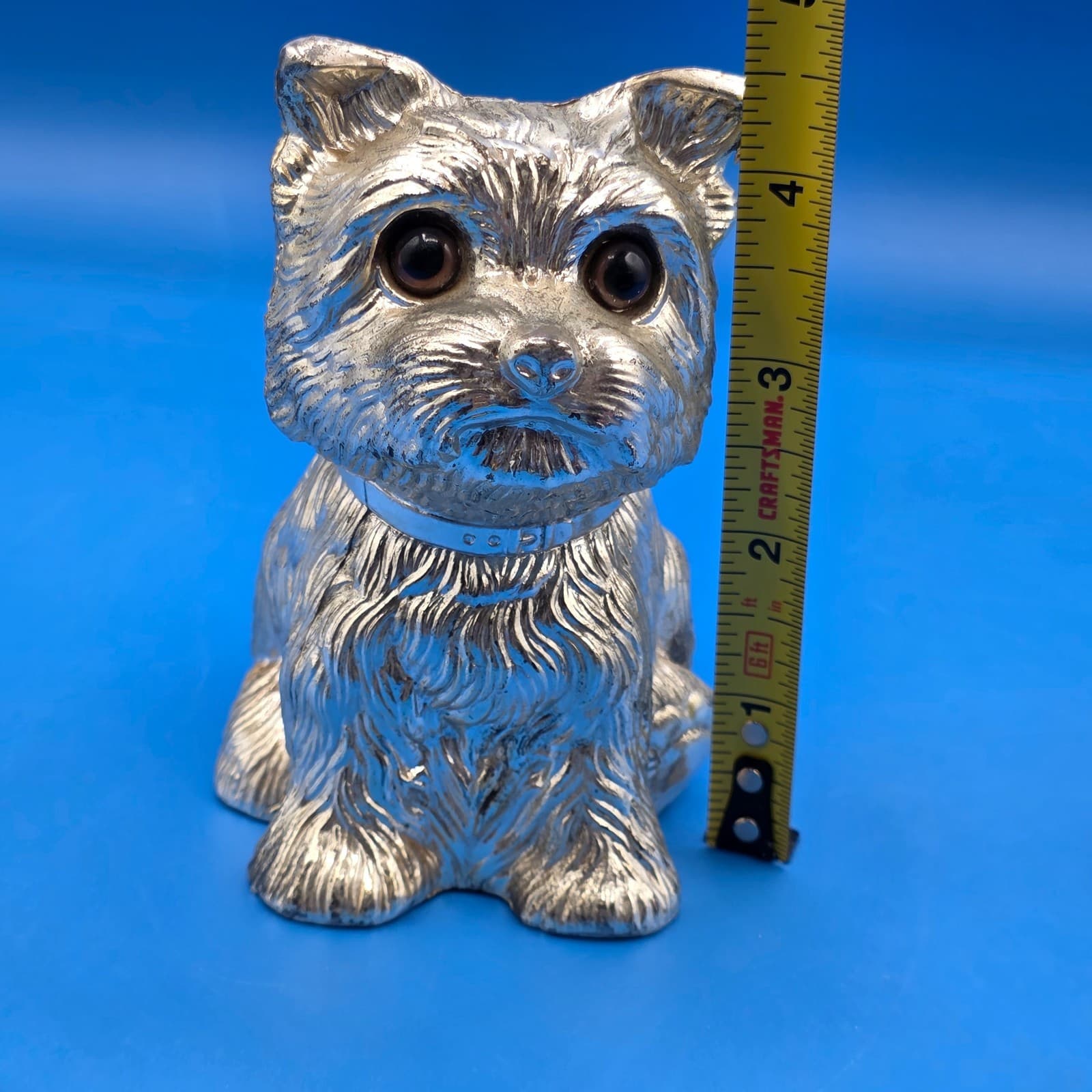 Yorkshire Terrier Dog Metal Coin Piggy Bank - Made In Japan - Tarnish Resistant - Thumbnail 4