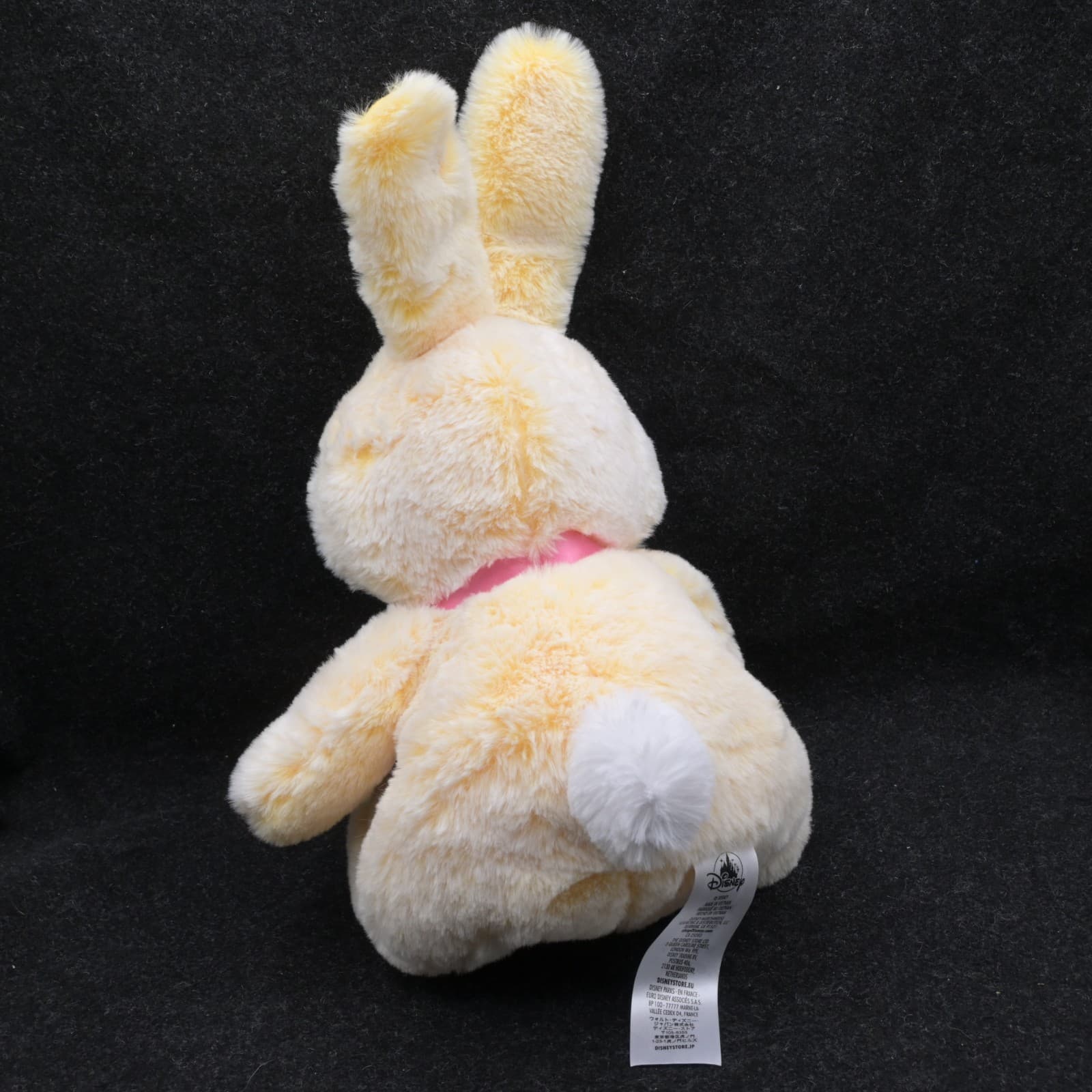Disney Store Stitch (LILO) 2021 Yellow 15" Easter Bunny Soft Plush Toy pink bow - Thumbnail 5