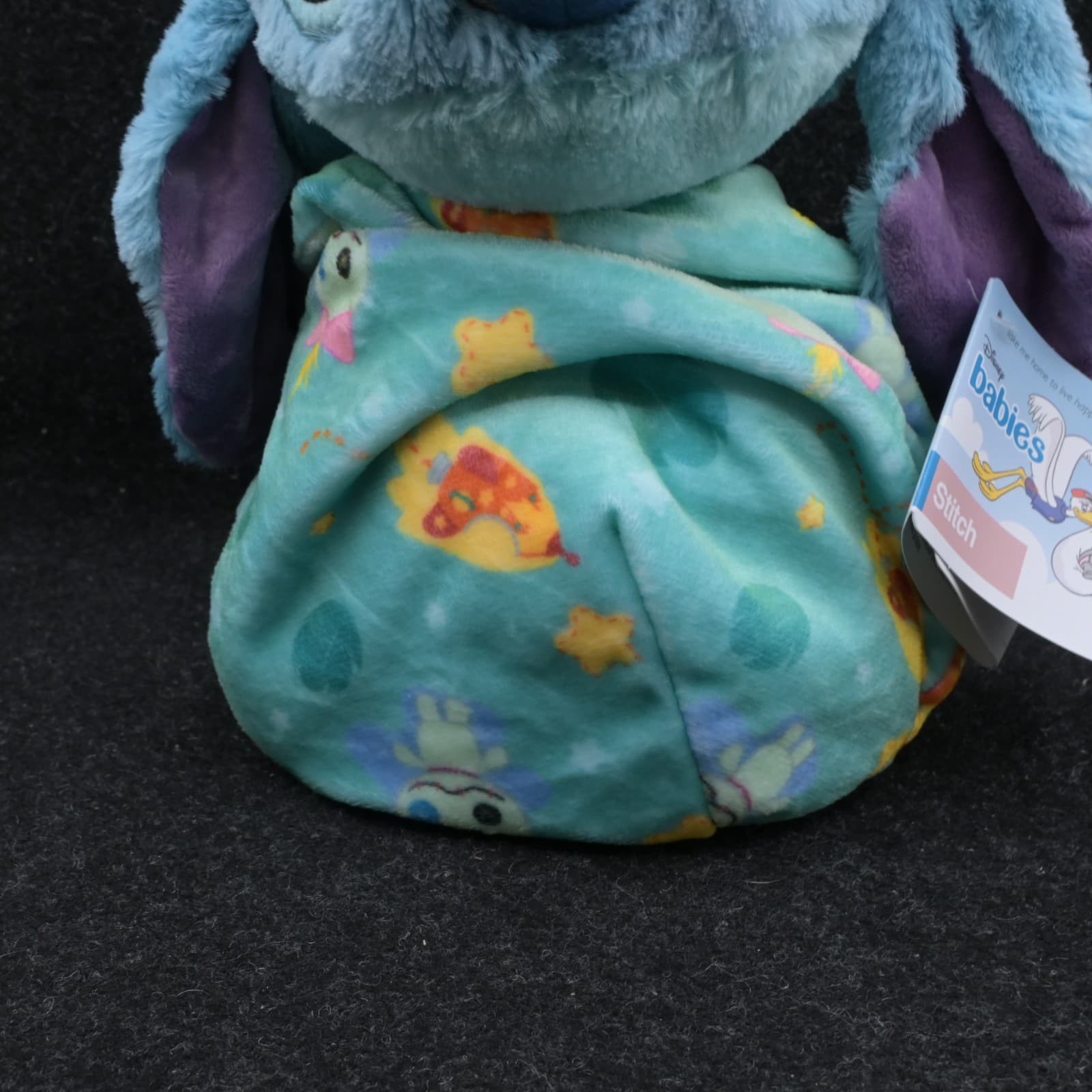 Genuine Disney Store Swaddle Baby Series Stitch Cute Plush Doll New - Thumbnail 3