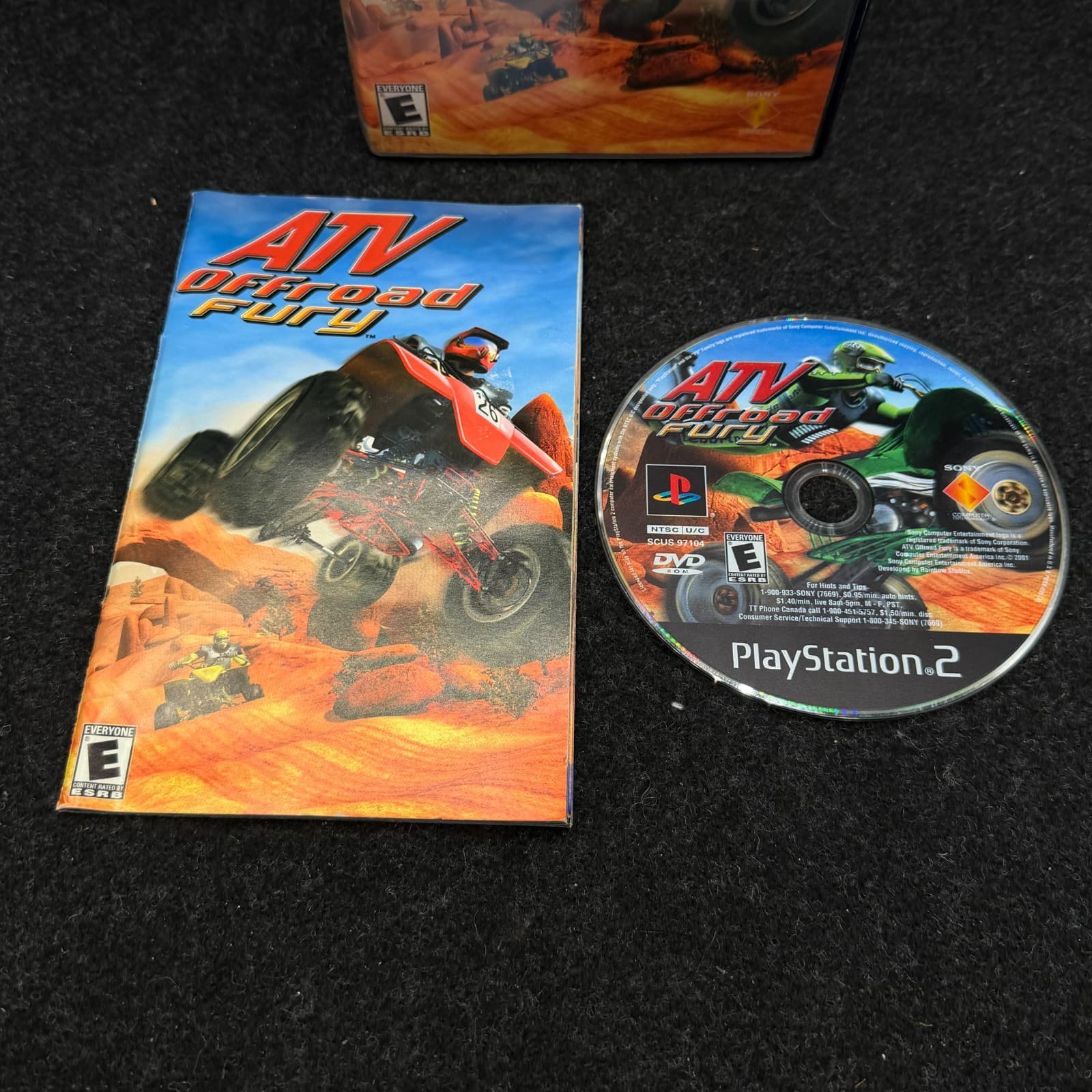 ATV Offroad Fury (Sony PlayStation 2, 2001) PS2 CIB W/Manual - Thumbnail 3