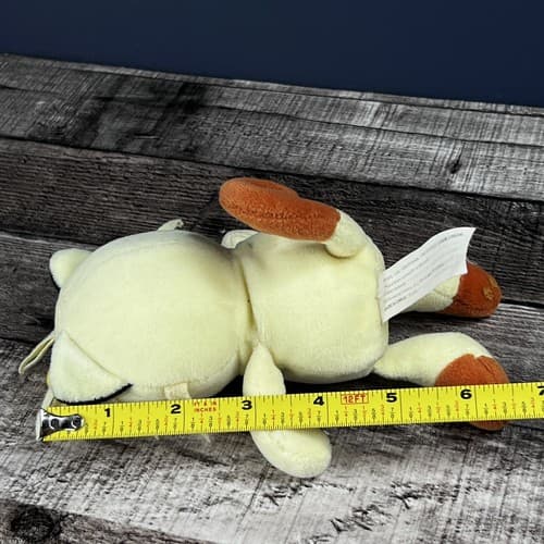 Meowth Pokemon Plush Game Freak 1998 Nintendo 6" Bean Bag yellow - Thumbnail 10