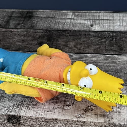 The Simpson’s Cartoon 1990 Bart Simpson Doll Plush Molded Head 9 Inches Vintage - Thumbnail 5