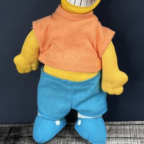 The Simpson’s Cartoon 1990 Bart Simpson Doll Plush Molded Head 9 Inches Vintage - Thumbnail 3