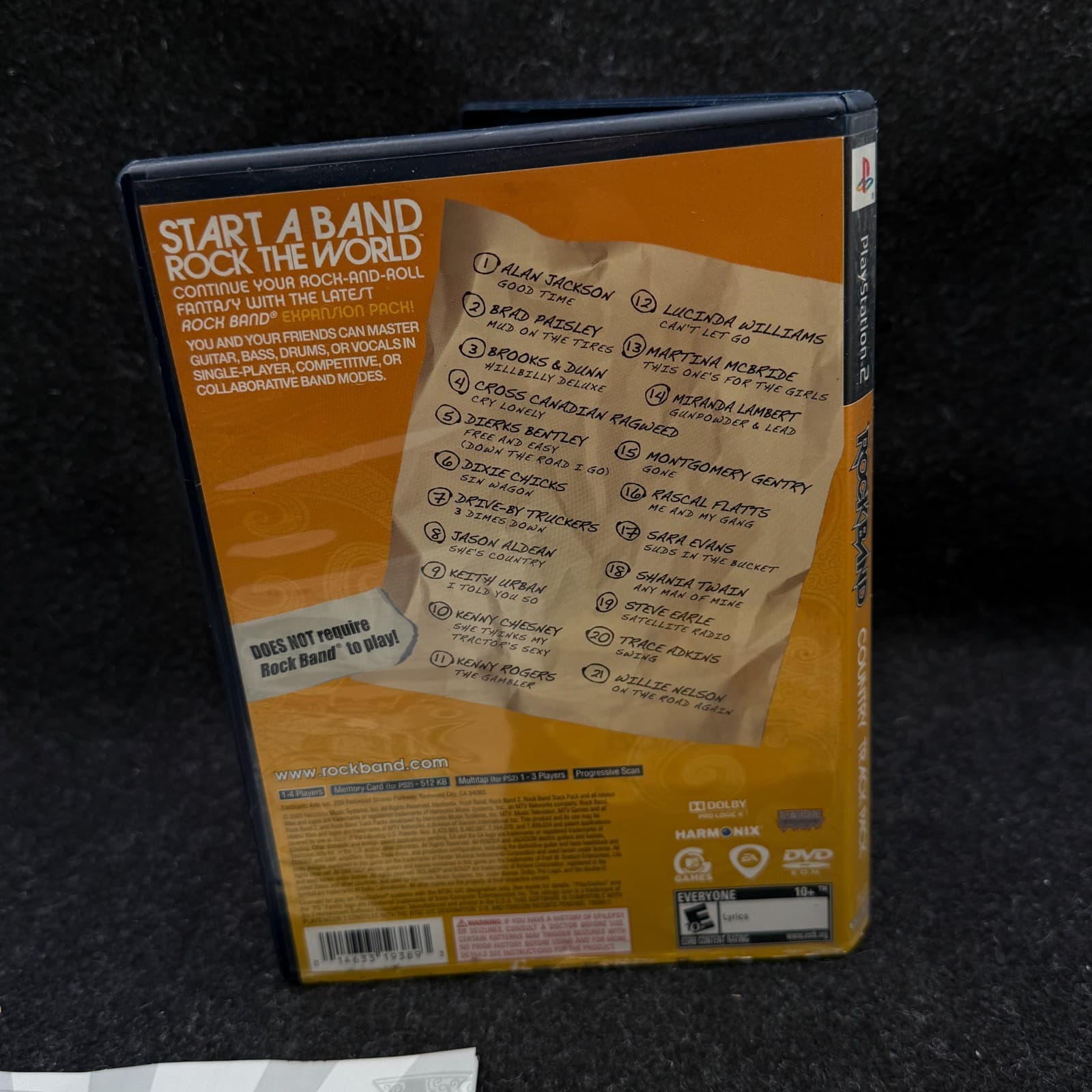 Rock Band Country Track Pack Sony PlayStation 2, 2009 PS2 - Thumbnail 3