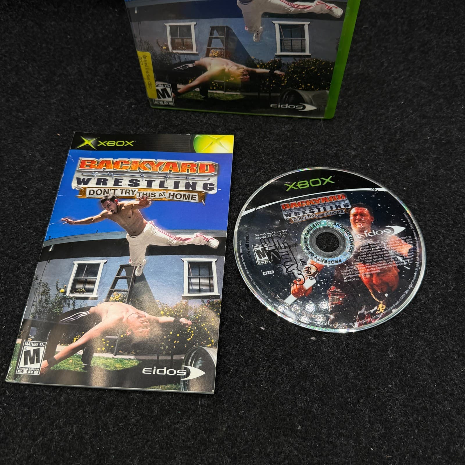 Backyard Wrestling: Don't Try this at Home Microsoft XBOX Complete CIB - Thumbnail 2