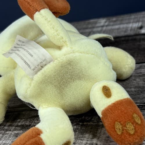 Meowth Pokemon Plush Game Freak 1998 Nintendo 6" Bean Bag yellow - Thumbnail 8