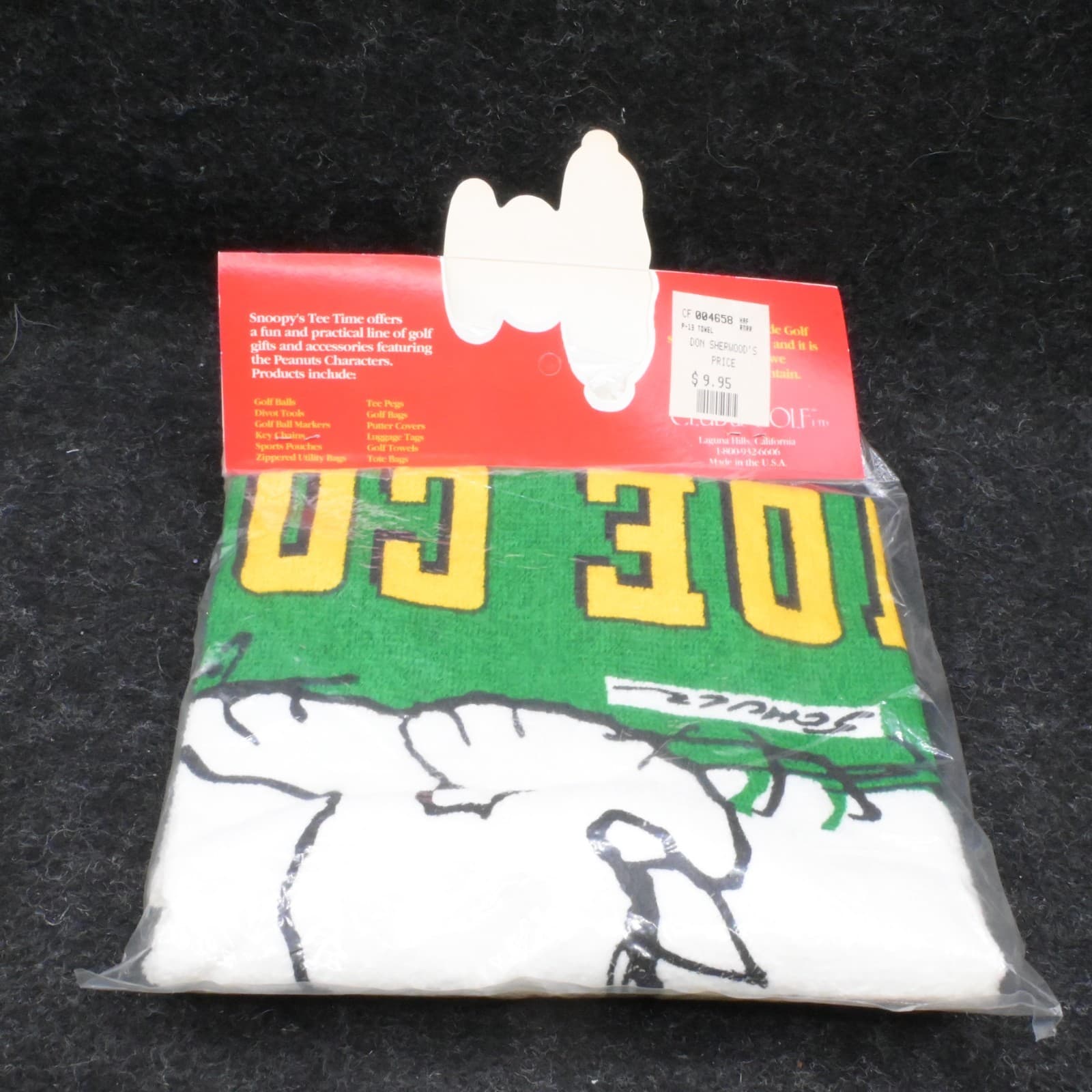 BRAND NEW Peanuts Snoopy Joe Cool golf towel - Thumbnail 5