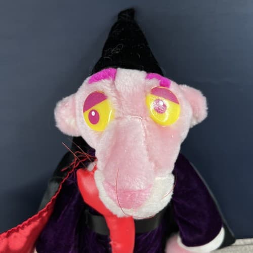 VTG 1999 Kelly Toy Pink Panther wizard/magician Stuffed Animal - Thumbnail 2