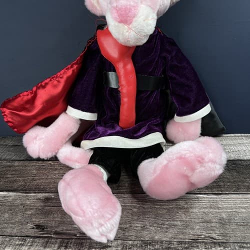 VTG 1999 Kelly Toy Pink Panther wizard/magician Stuffed Animal - Thumbnail 3
