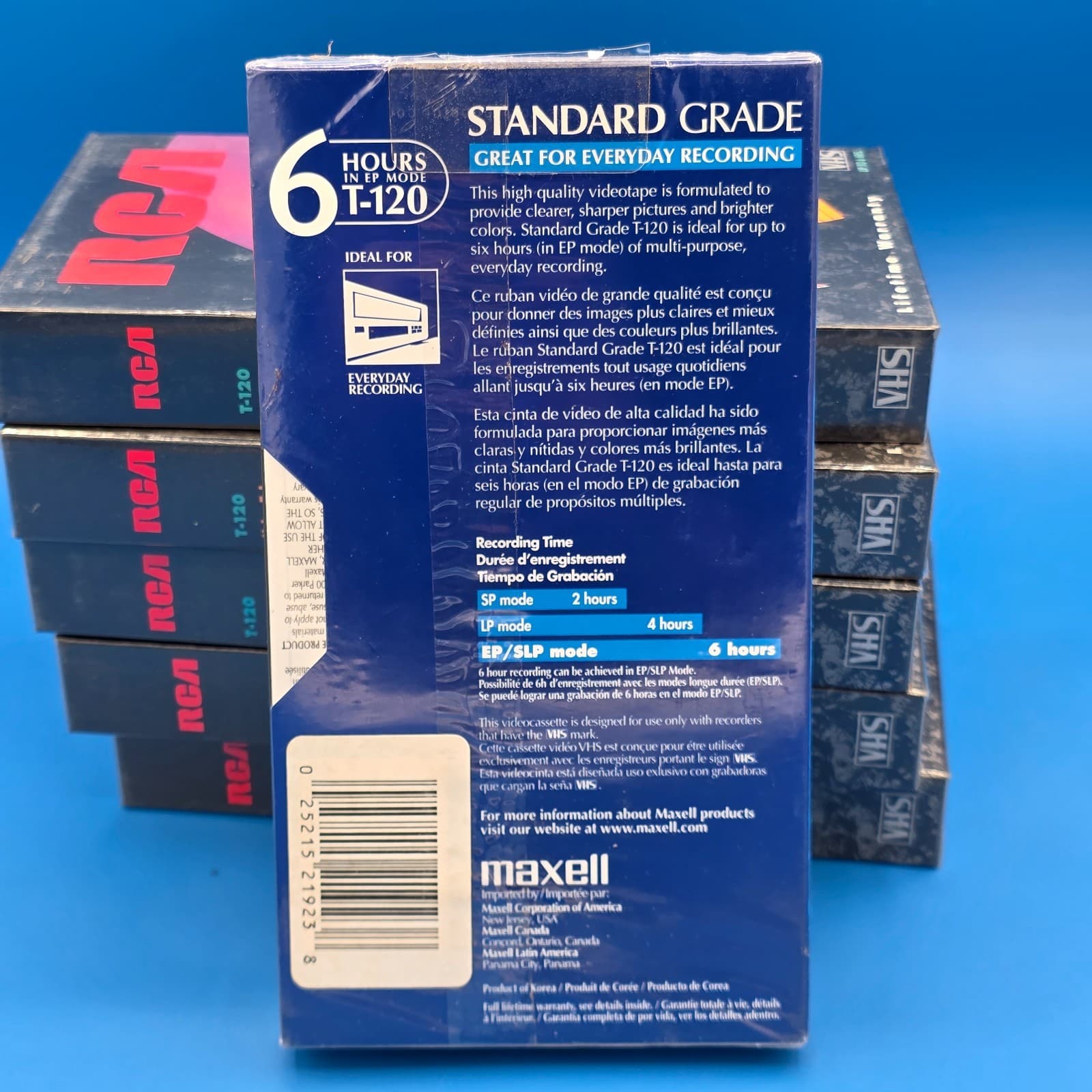 Pack of 16 RCA T-120 & Maxell Video Tapes Blank VHS Cassettes Factory Sealed - Thumbnail 5