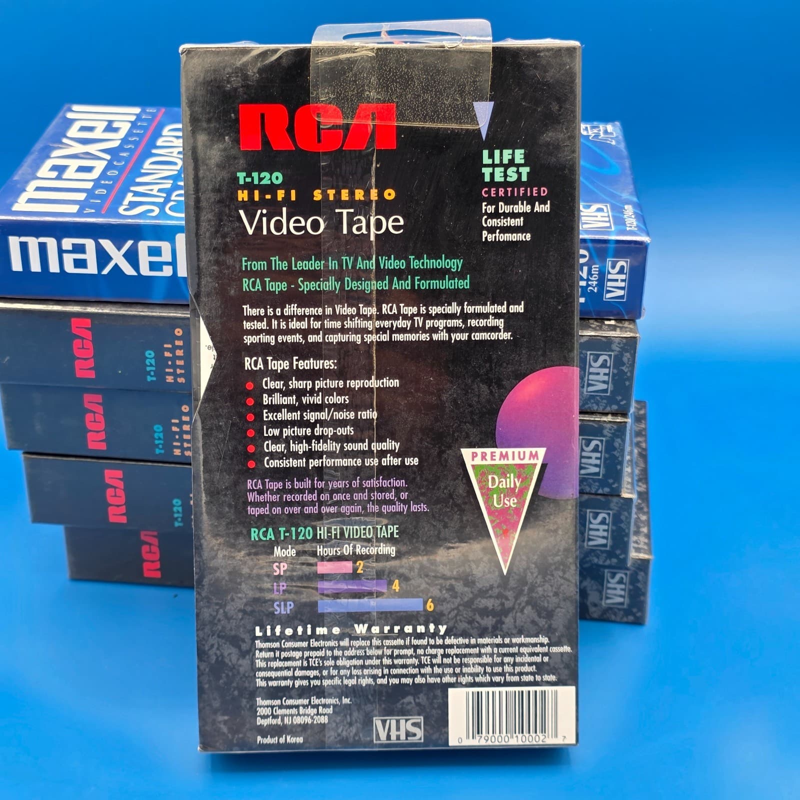 Pack of 16 RCA T-120 & Maxell Video Tapes Blank VHS Cassettes Factory Sealed - Thumbnail 2