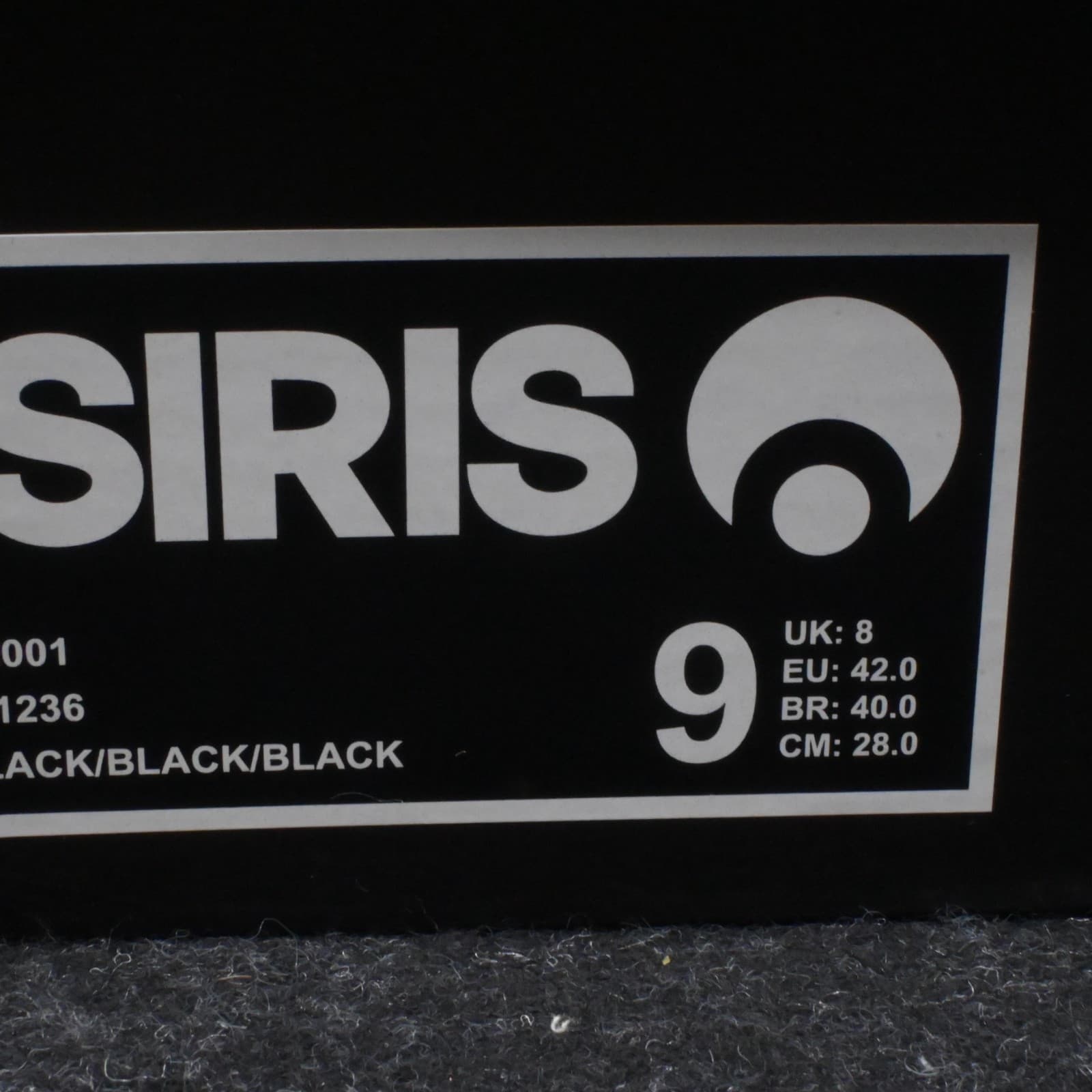 OSIRIS SHOES D3 2001 US 9 EUR 42 BLACK BLACK BLACK - Thumbnail 4