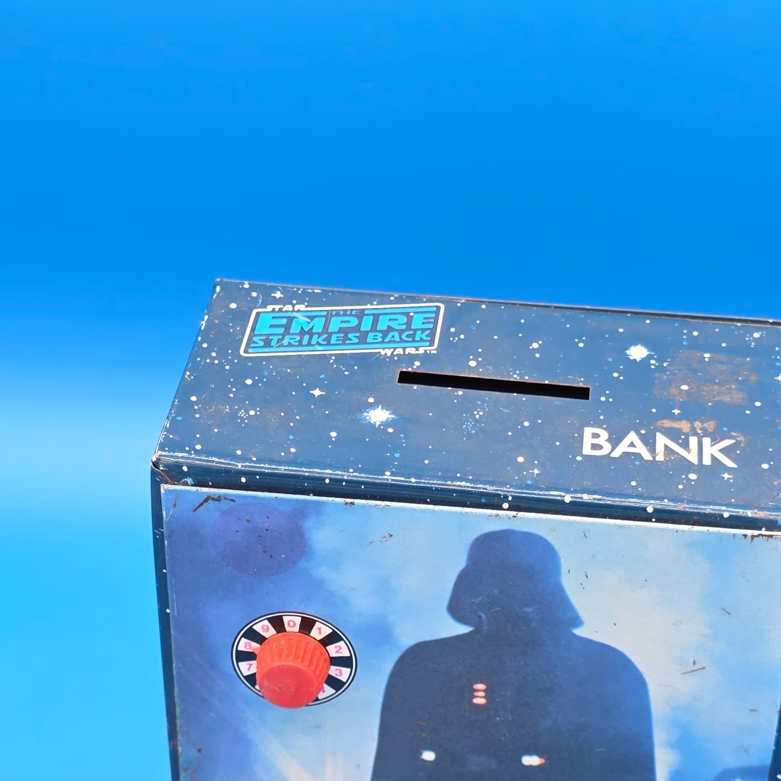 Star Wars Empire Strikes Back Darth Vader 1980 Metal Bank Toy Safe Combination - Thumbnail 3