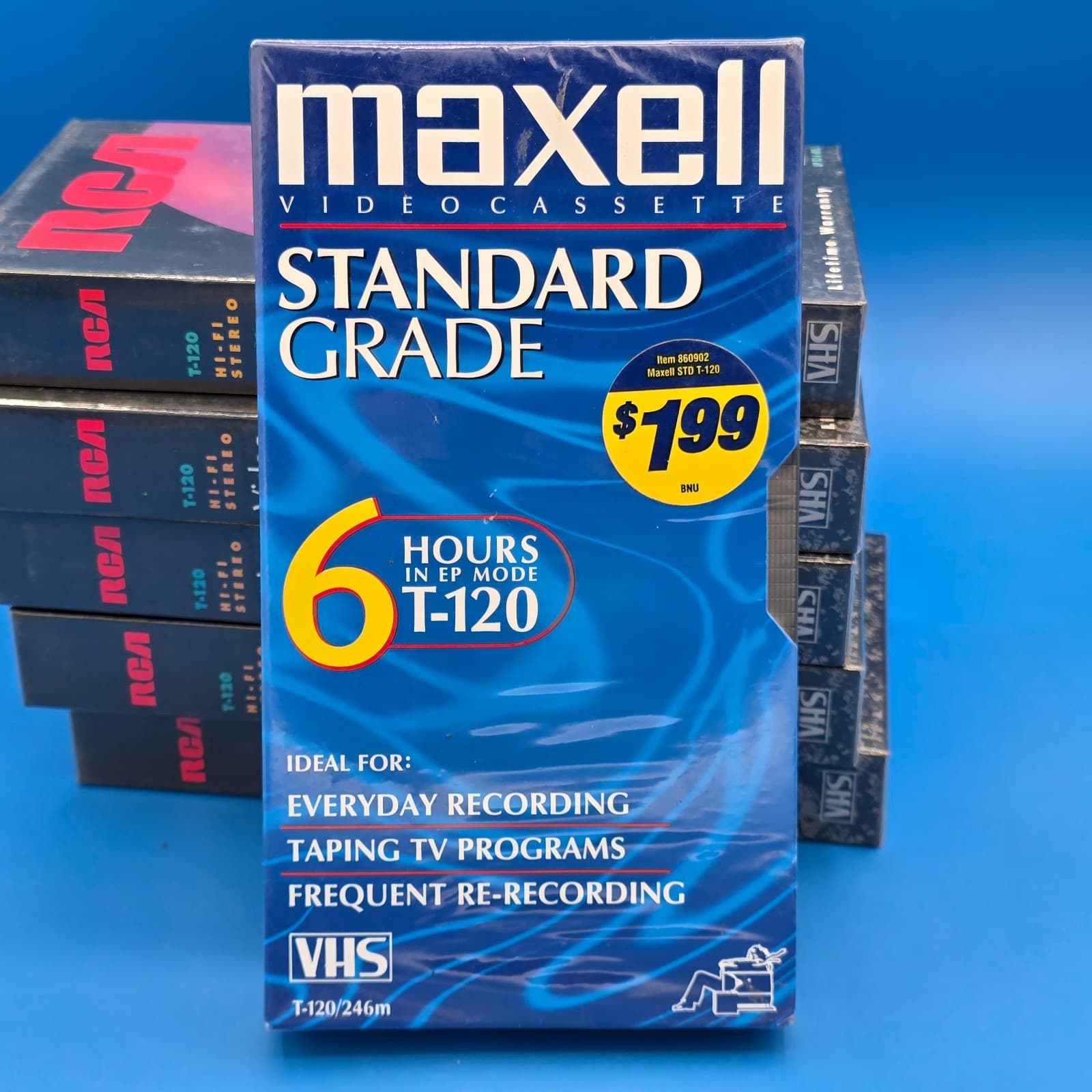 Pack of 16 RCA T-120 & Maxell Video Tapes Blank VHS Cassettes Factory Sealed - Thumbnail 4