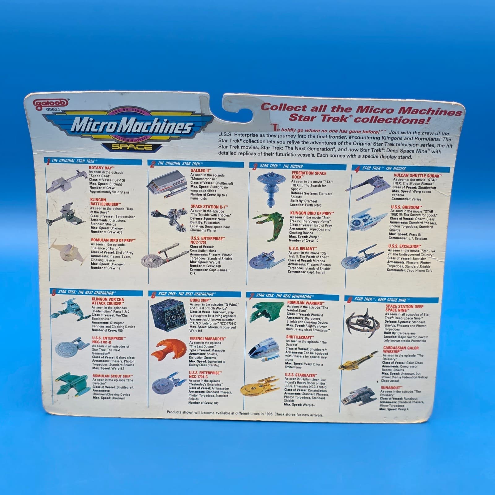 Micro Machines Space Star Trek The Next Generation Star Gazer #65825 Galoob NIP - Thumbnail 3