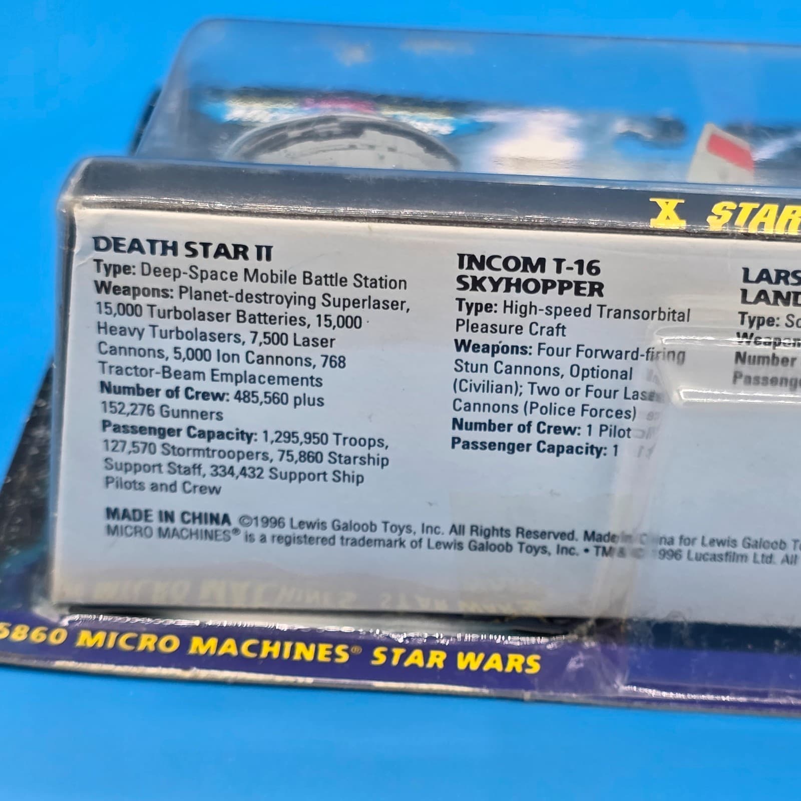 VTG 1994 Galoob Micro Machines: Star Wars X (65860) Collection #10 Death Star - Thumbnail 4