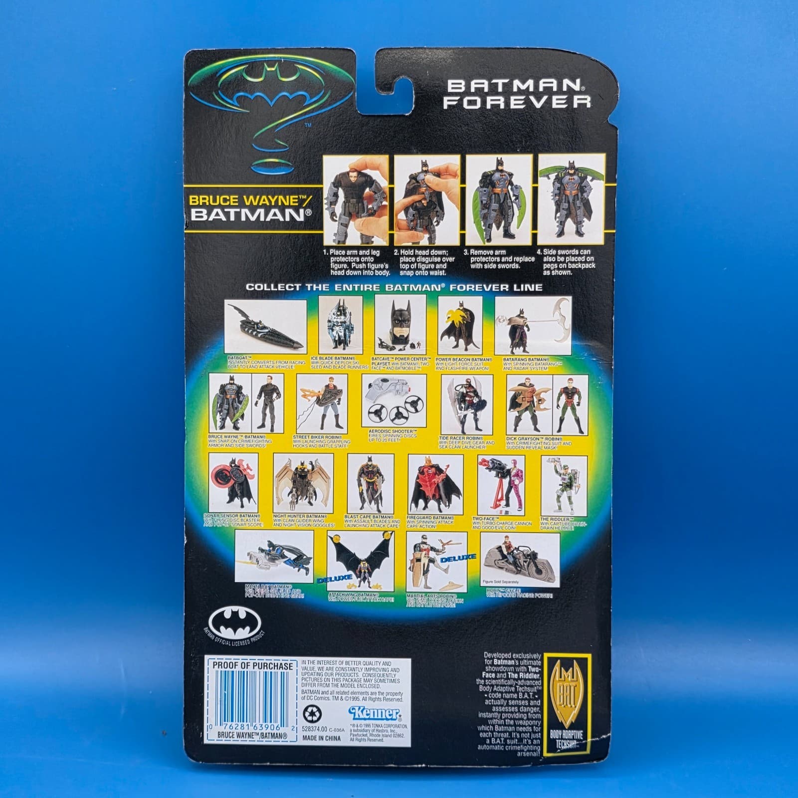 95 Batman Forever BRUCE WAYNE Target Exclusive Action Figure GRAY Snap On Armor - Thumbnail 4