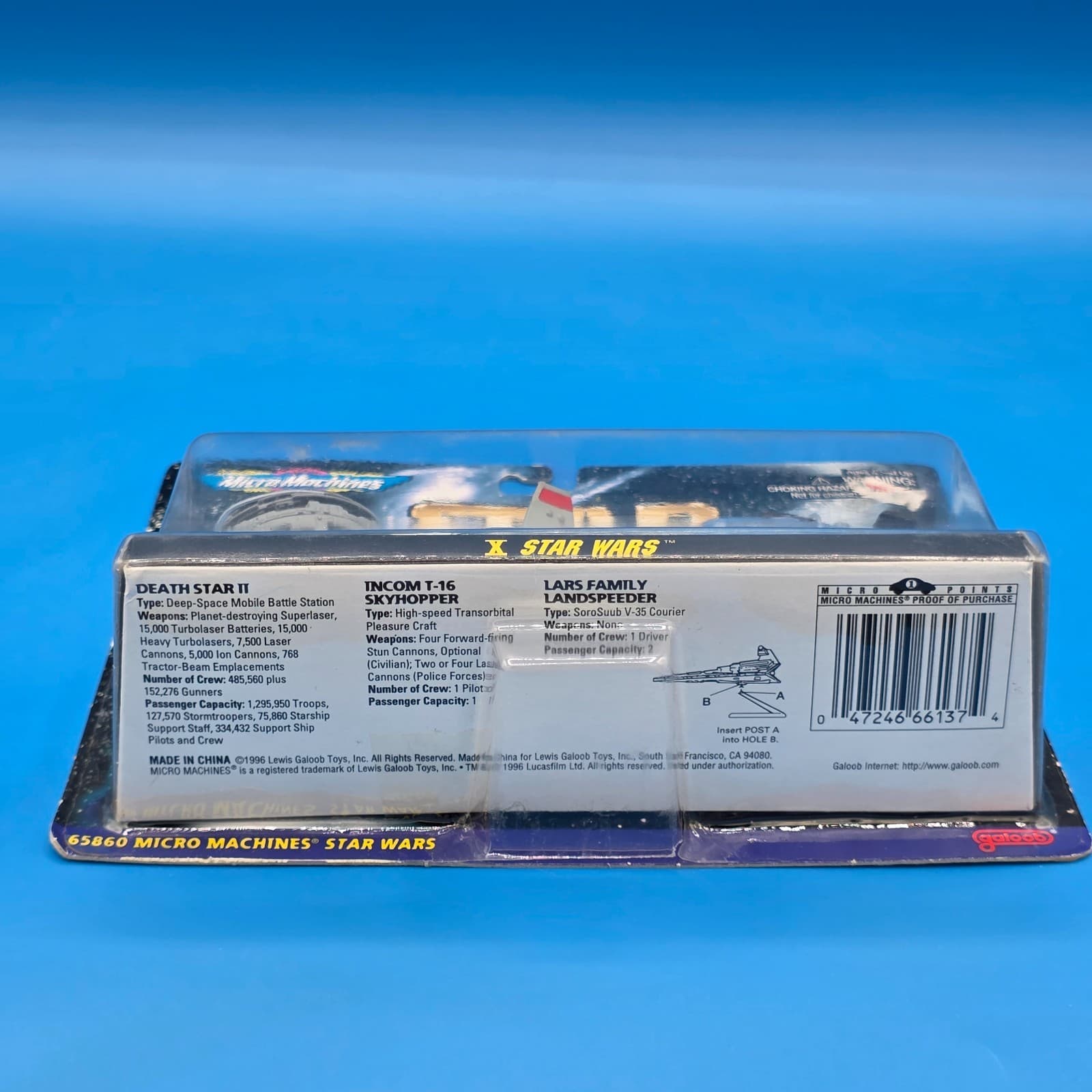 VTG 1994 Galoob Micro Machines: Star Wars X (65860) Collection #10 Death Star - Thumbnail 5