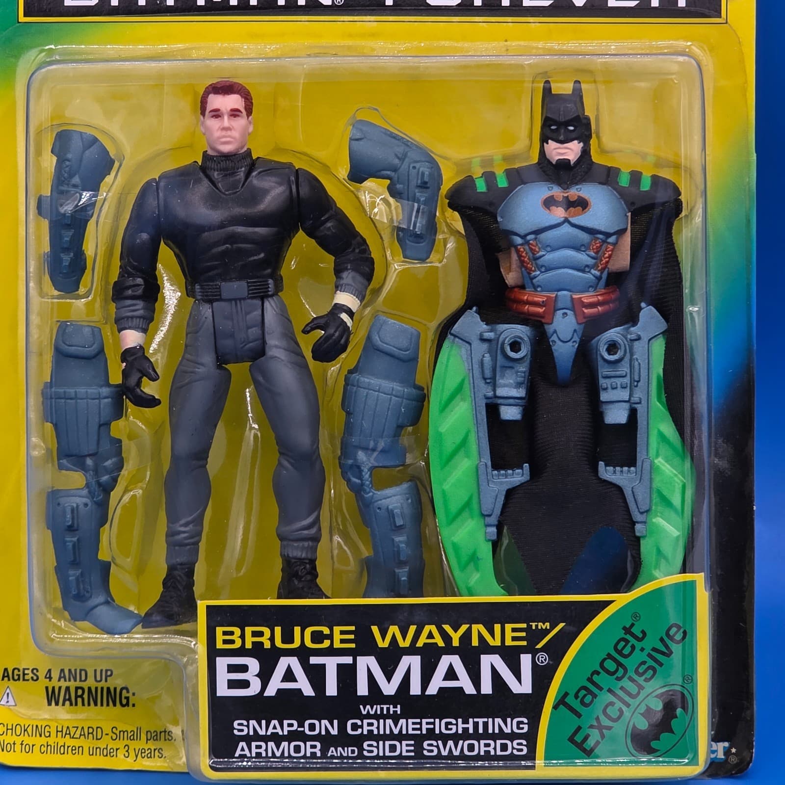 95 Batman Forever BRUCE WAYNE Target Exclusive Action Figure GRAY Snap On Armor - Thumbnail 2